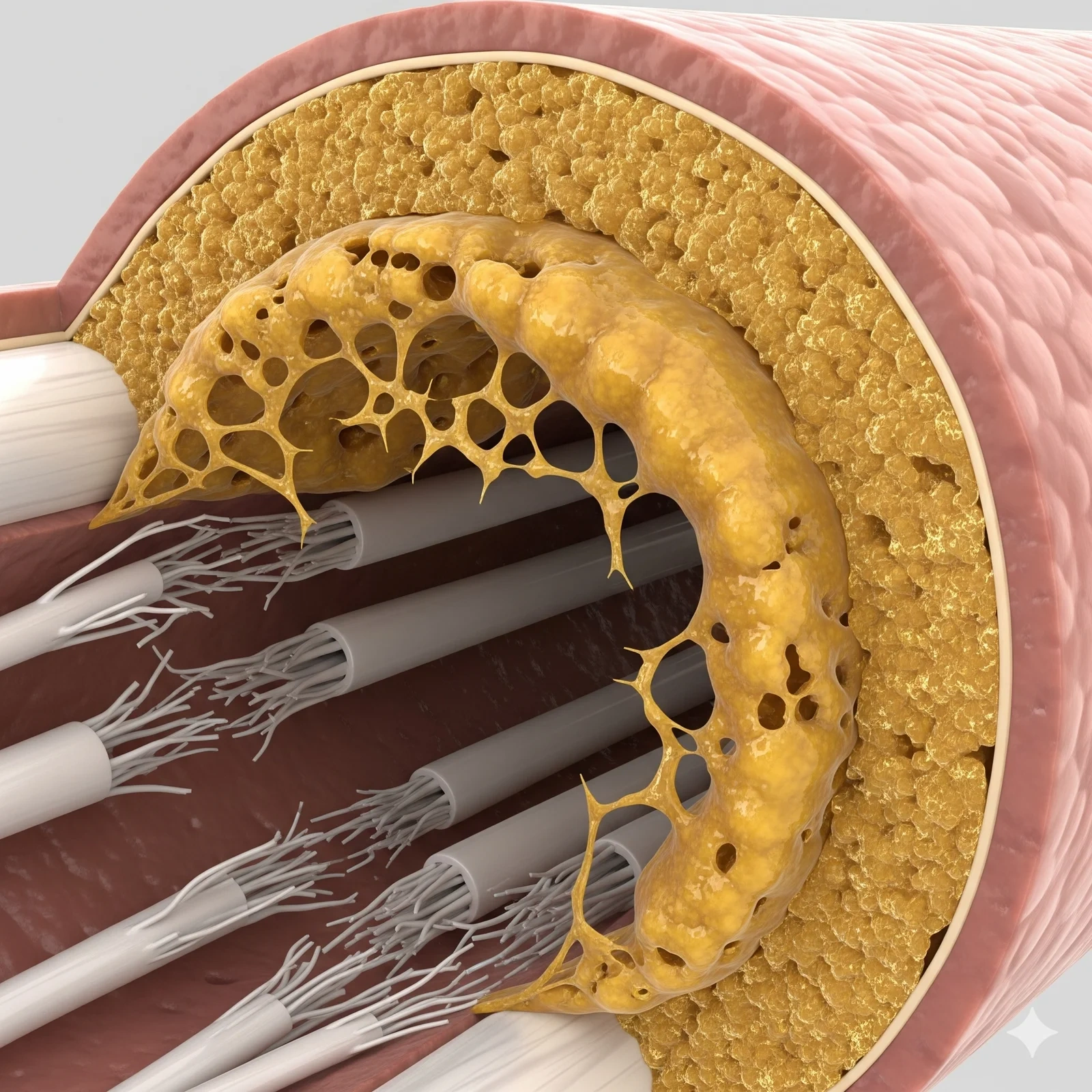 Illustration of Nerve Plaque